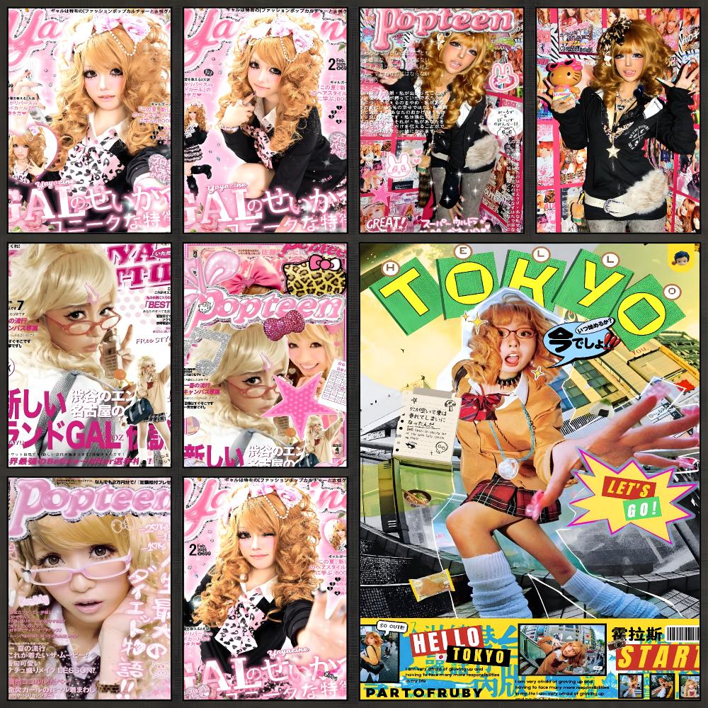 Japanese Lifestyle Gifts - Pôster de Estilo Japonês Gyaru Fashion