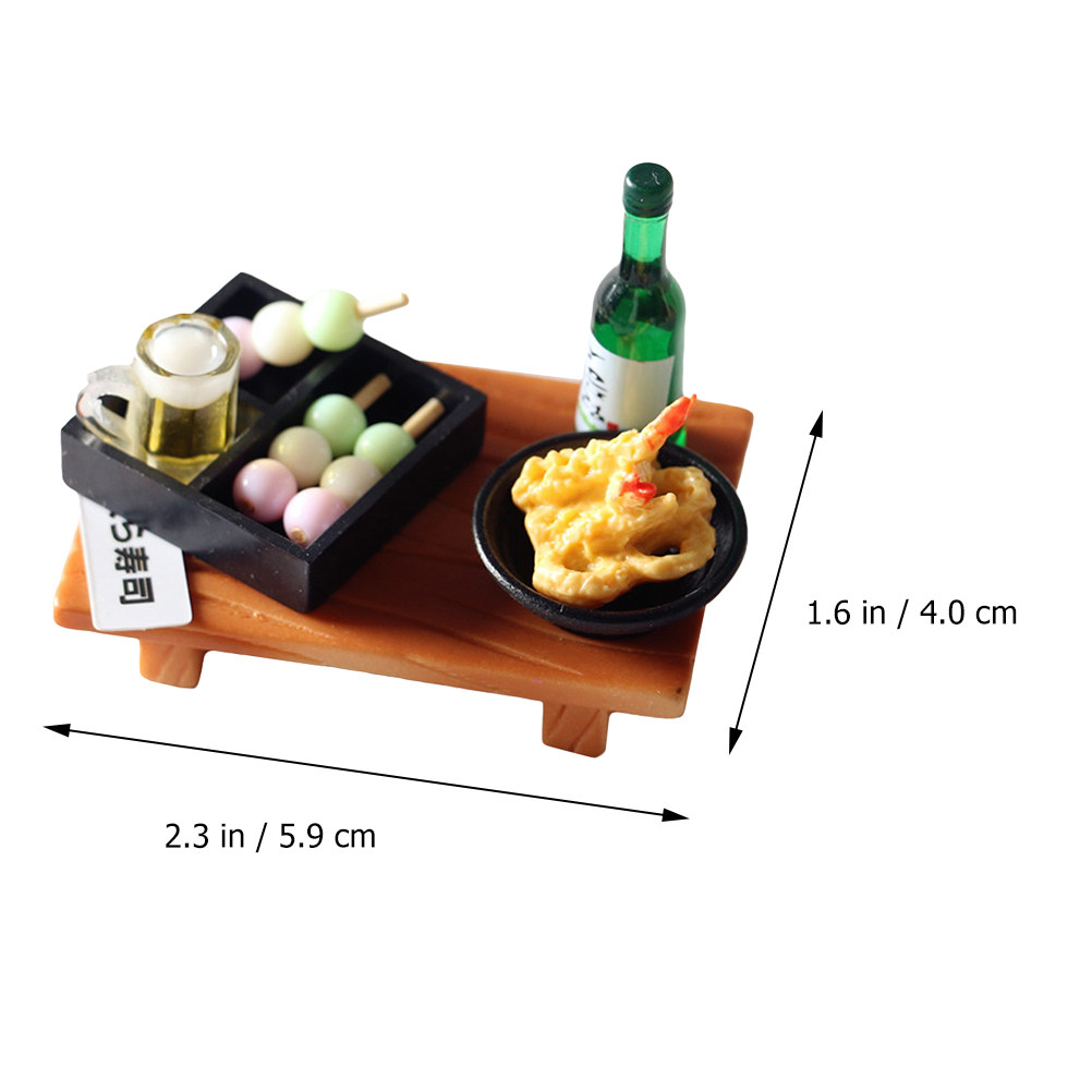 Conjunto Decorativo Realista d - Japanese Food Lifestyle avaliação e preço