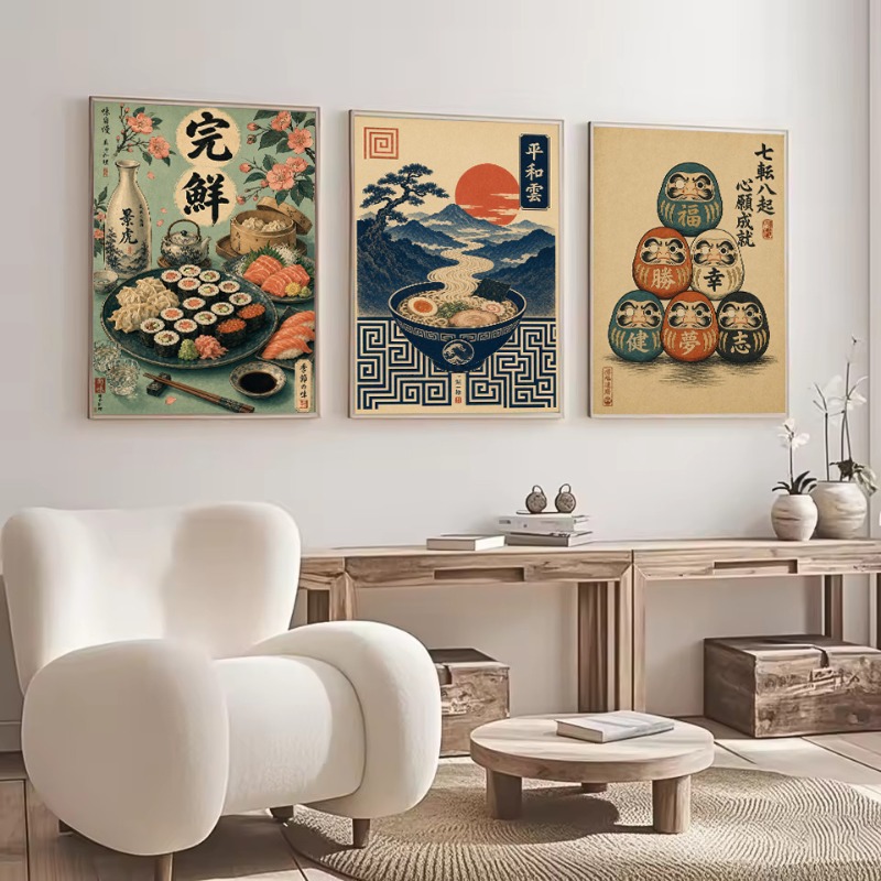 Pôster Estético Vintage Minima - Japanese Culture Lifestyle avaliação e preço
